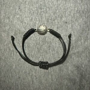 Soccer leather bracelet